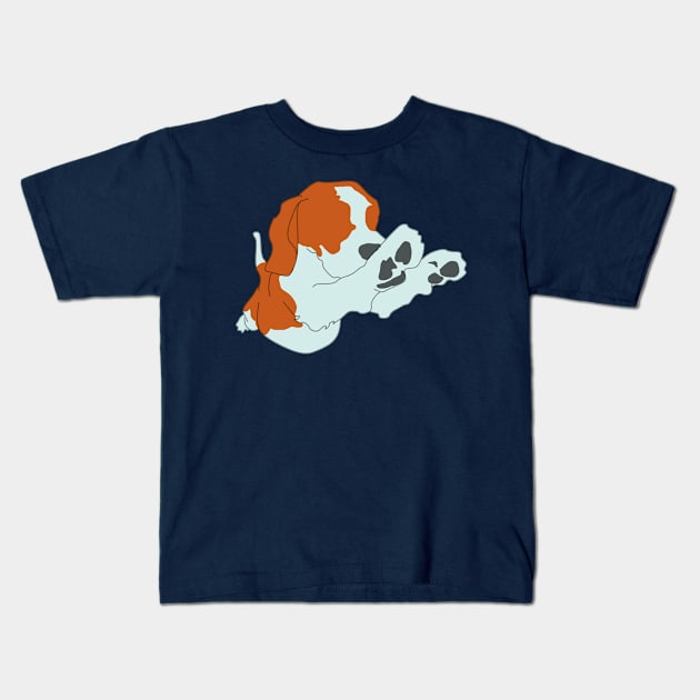 Dog Leap Kids T-Shirt by Blaze_Belushi